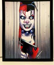 Load image into Gallery viewer, Harley Quinn Shining homage by Amanda Conner 11x14 FRAMED DC Comics Art Print Poster