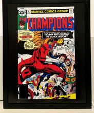 Load image into Gallery viewer, Champions #7 Black Widow by Rich Buckler 11x14 FRAMED Marvel Comics Art Print Poster