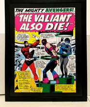 Load image into Gallery viewer, Avengers #44 pg. 1 by John Buscema 11x14 FRAMED Marvel Comics Art Print Poster