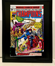 Load image into Gallery viewer, Champions #14 Ghost Rider by Gil Kane 11x14 FRAMED Marvel Comics Art Print Poster