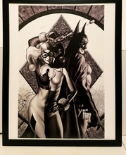 Load image into Gallery viewer, Batman & Harley Quinn by Simone Bianchi 11x14 FRAMED DC Comics Art Print Poster