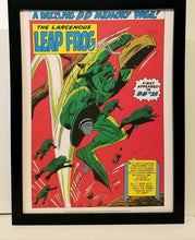 Load image into Gallery viewer, Daredevil Leap Frog by Gene Colan 9x12 FRAMED Marvel Comics Vintage Art Print Poster