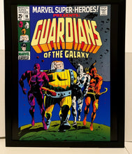 Load image into Gallery viewer, Marvel Super Heroes #18 Guardians Galaxy 11x14 FRAMED Marvel Comics Art Print Poster