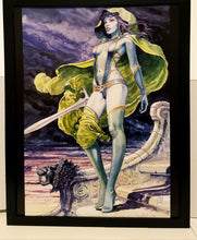 Load image into Gallery viewer, Guardians of Galaxy Gamora by Milo Manara 11x14 FRAMED Marvel Comics Art Print Poster