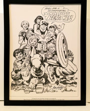 Load image into Gallery viewer, Captain America by Jack Kirby 9x12 FRAMED Marvel Comics Pin-Up Original Art Print Poster