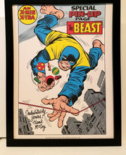Load image into Gallery viewer, Uncanny X-Men Beast by Jack Kirby 9x12 FRAMED Marvel Comics Vintage Art Print Poster