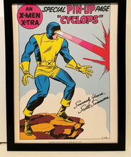Load image into Gallery viewer, X-Men Cyclops by Jack Kirby 9x12 FRAMED Marvel Comics Vintage Art Print Poster