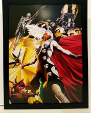 Load image into Gallery viewer, Earth X Thor by Alex Ross 9x12 FRAMED Marvel Comics Art Print Poster