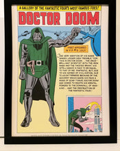 Load image into Gallery viewer, Dr Doctor Doom by Jack Kirby 9x12 FRAMED Marvel Comics Vintage Art Print Poster