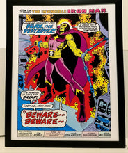 Load image into Gallery viewer, Iron Man #55 pg. 1 Drax by Jim Starlin 11x14 FRAMED Marvel Comics Art Print Poster