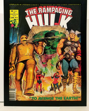 Load image into Gallery viewer, Rampaging Hulk #9 Hulk by Earl Norem 9x12 FRAMED Marvel Comics Art Print Poster