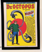 Load image into Gallery viewer, Spider-Man Dr Octopus by Steve Ditko 9x12 FRAMED Marvel Comics Vintage Art Print Poster