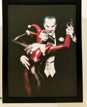 Load image into Gallery viewer, Batman Harley Quinn #1 Joker by Alex Ross 9x12 FRAMED DC Comics Art Print Poster