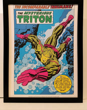 Load image into Gallery viewer, Inhumans Triton by Jack Kirby 9x12 FRAMED Marvel Comics Vintage Art Print Poster