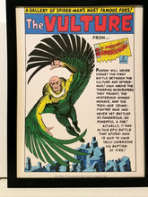Load image into Gallery viewer, Spider-Man Vulture by Steve Ditko 9x12 FRAMED Marvel Comics Vintage Art Print Poster