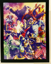 Load image into Gallery viewer, Secret Wars #1 homage by Alex Ross 9x12 FRAMED Marvel Comics Art Print Poster
