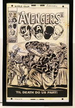 Load image into Gallery viewer, Avengers #60 by John Buscema 11x17 FRAMED Original Art Poster Marvel Comics