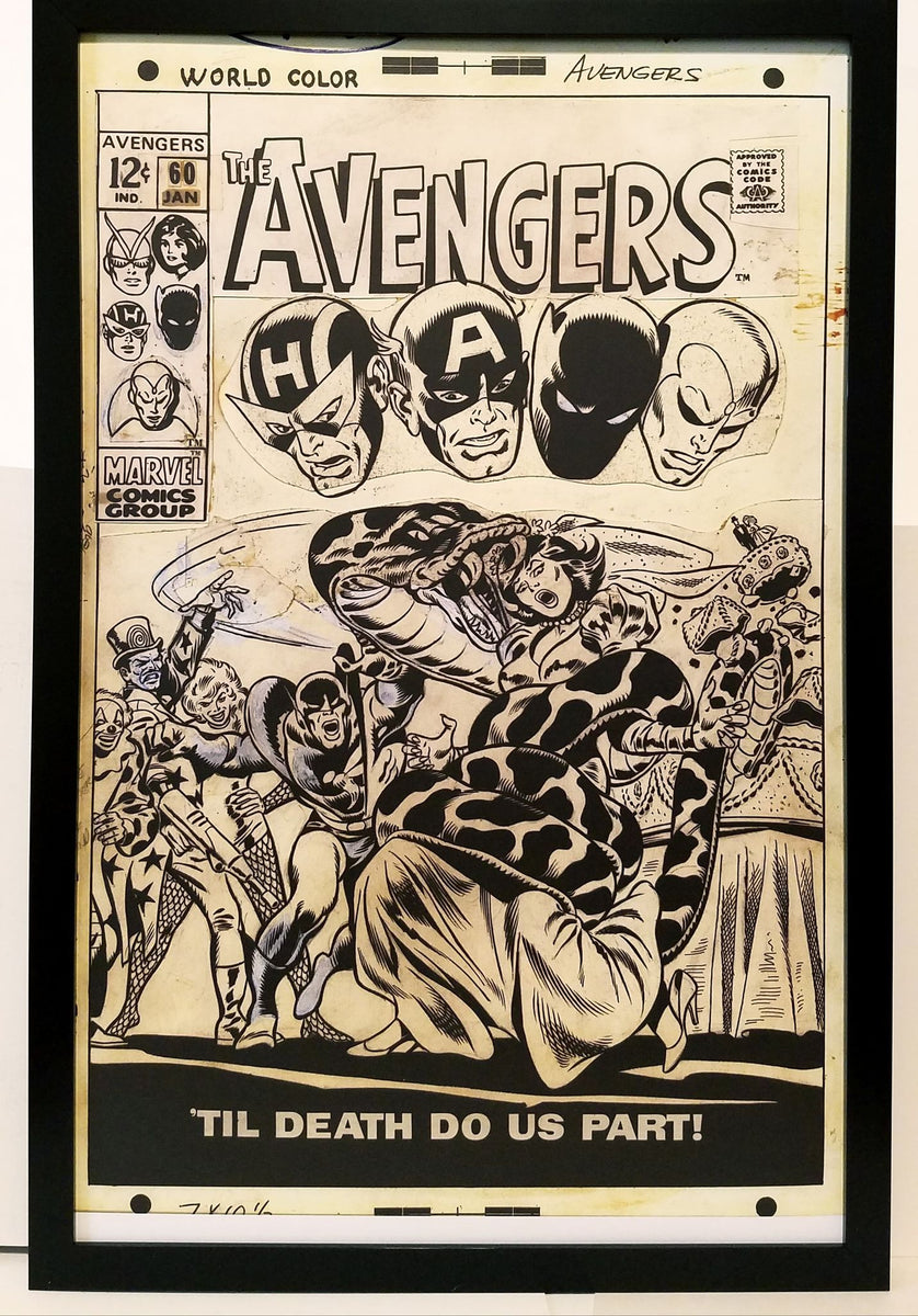 Poster Toile Avengers #87 - The Mightiest Heroes - Art Marvel Comic Book Print