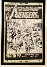 Load image into Gallery viewer, Avengers #99 by John Buscema 11x17 FRAMED Original Art Poster Marvel Comics