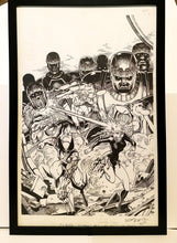 Load image into Gallery viewer, Classic X-Men #6 by Art Adams 11x17 FRAMED Original Art Poster Marvel Comics