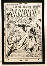 Load image into Gallery viewer, Daredevil #84 by Gil Kane 11x17 FRAMED Original Art Poster Marvel Comics