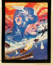 Load image into Gallery viewer, Captain America WWII by Alex Ross 9x12 FRAMED Marvel Comics Art Print Poster