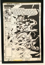 Load image into Gallery viewer, Defenders #141 by Mike Mignola 11x17 FRAMED Original Art Poster Marvel Comics