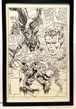 Load image into Gallery viewer, Fantastic Four #255 by John Byrne 11x17 FRAMED Original Art Poster Marvel Comics