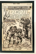 Load image into Gallery viewer, Devil Dinosaur #6 by Jack Kirby 11x17 FRAMED Original Art Poster Marvel Comics