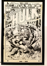 Load image into Gallery viewer, Incredible Hulk #197 by Bernie Wrightson 11x17 FRAMED Original Art Poster Marvel Comics
