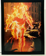 Load image into Gallery viewer, Marvels Human Torch by Alex Ross 9x12 FRAMED Marvel Comics Art Print Poster
