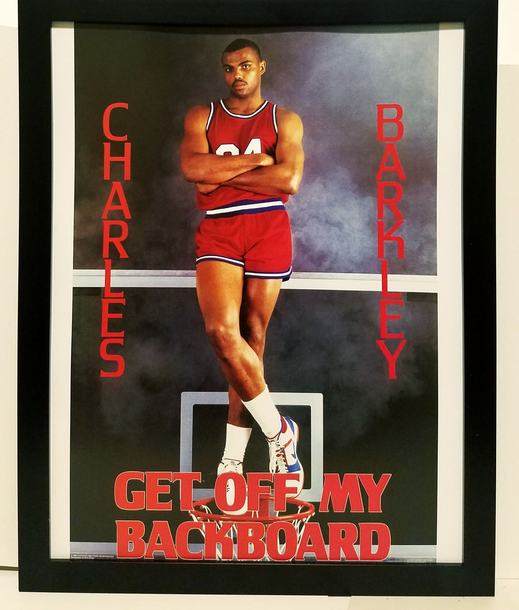 Charles Barkley 76ers Costacos Brothers 8.5x11 FRAMED Print
