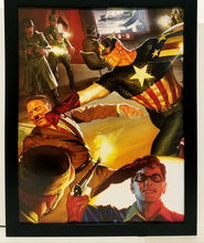 Load image into Gallery viewer, Captain America #1 homage by Alex Ross 8.5x11 FRAMED Marvel Comics Art Print Poster
