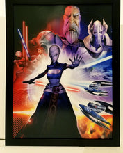 Load image into Gallery viewer, Star Wars Clone Wars Season 2 Ventress 9x12 FRAMED Art Print Movie Poster