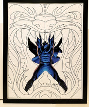 Load image into Gallery viewer, Black Panther by John Cassady 11x14 FRAMED Marvel Comics Art Print Poster