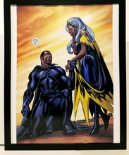 Load image into Gallery viewer, Black Panther Storm Marriage Proposal 11x14 FRAMED Marvel Comics Art Print Poster