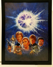 Load image into Gallery viewer, Star Wars Return of Jedi 1985 re-release by 9x12 FRAMED Art Print Movie Poster
