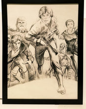 Load image into Gallery viewer, Star Wars Empire Strikes Back concept treatment 9x12 FRAMED Art Print Movie Poster