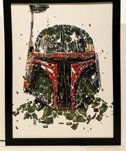 Load image into Gallery viewer, Star Wars Identities Boba Fett by Louis Hebert 9x12 FRAMED Art Print Movie Poster