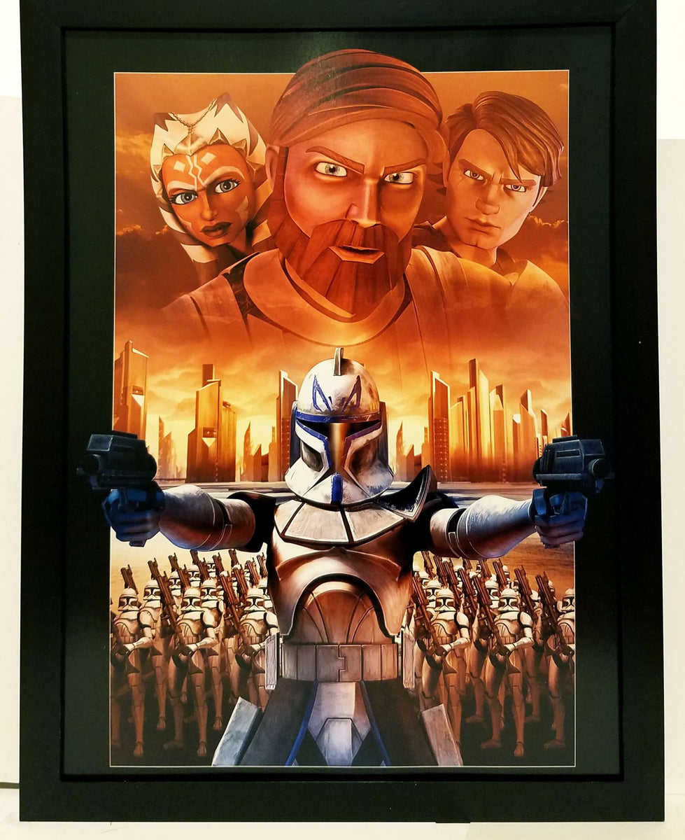 Star Wars The Clone Wars Season 1 9x12 FRAMED Art Print Movie