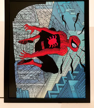 Load image into Gallery viewer, Amazing Spider-Man by John Romita Jr 11x14 FRAMED Marvel Comics Art Print Poster