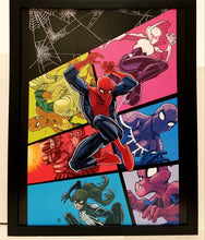 Load image into Gallery viewer, Spider-Man Spider-Verse by Frank Springer 11x14 FRAMED Marvel Comics Art Print Poster