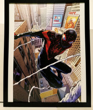 Load image into Gallery viewer, Spider-Man Miles Morales by Sara Pichelli 11x14 FRAMED Marvel Comics Art Print Poster