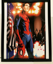 Load image into Gallery viewer, Spider-Man Civil War by Steve McNiven 11x14 FRAMED Marvel Comics Art Print Poster
