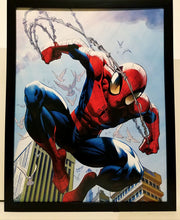 Load image into Gallery viewer, Ultimate Spider-Man by Mark Bagley 11x14 FRAMED Marvel Comics Art Print Poster