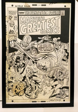 Load image into Gallery viewer, Marvel's Greatest Comics Fantastic Four #28 Jack Kirby 11x17 FRAMED Original Art Poster