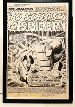 Load image into Gallery viewer, Amazing Spider-Man #67 pg. 1 John Romita 11x17 FRAMED Original Art Poster Marvel Comics