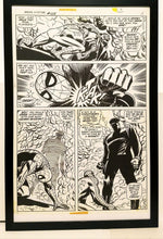 Load image into Gallery viewer, Amazing Spider-Man #108 pg. 4 John Romita 11x17 FRAMED Original Art Poster Marvel Comics
