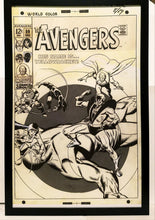 Load image into Gallery viewer, Avengers #59 by John Buscema 11x17 FRAMED Original Art Poster Marvel Comics