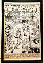 Load image into Gallery viewer, Amazing Spider-Man #75 pg. 1 John Romita 11x17 FRAMED Original Art Poster Marvel Comics